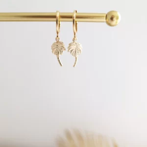 Boucles d'oreilles palmier