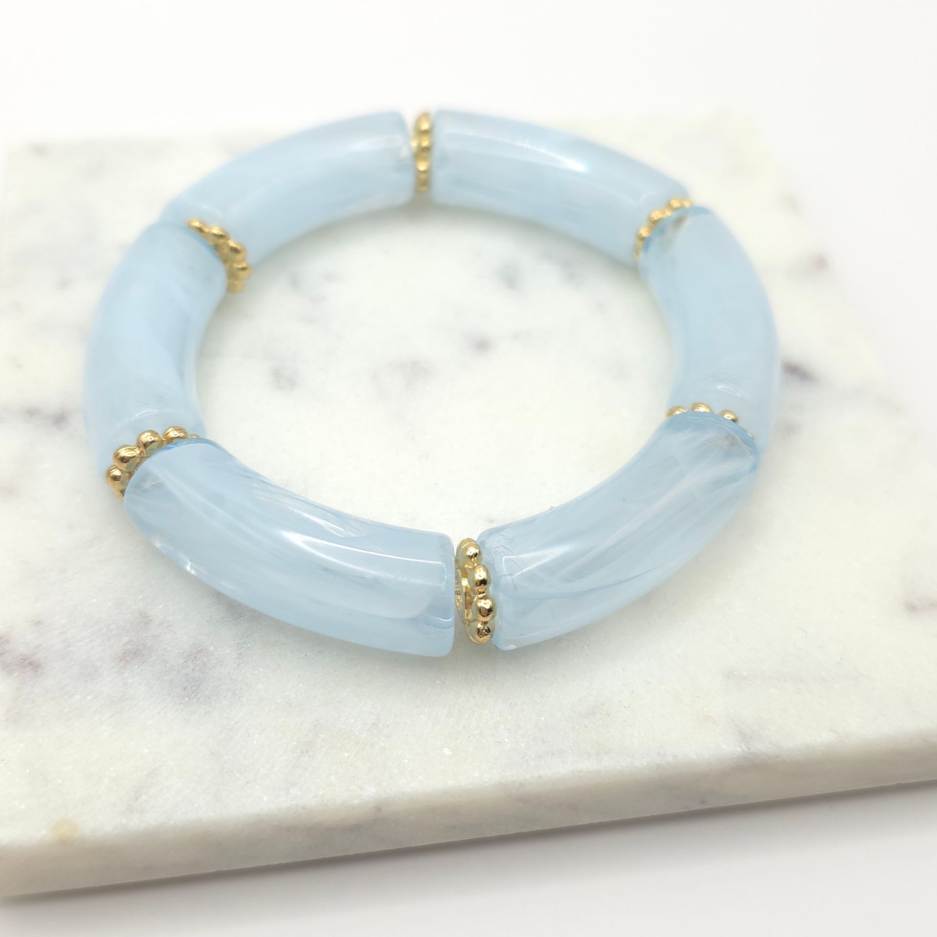Bracelet perles tubes Alan