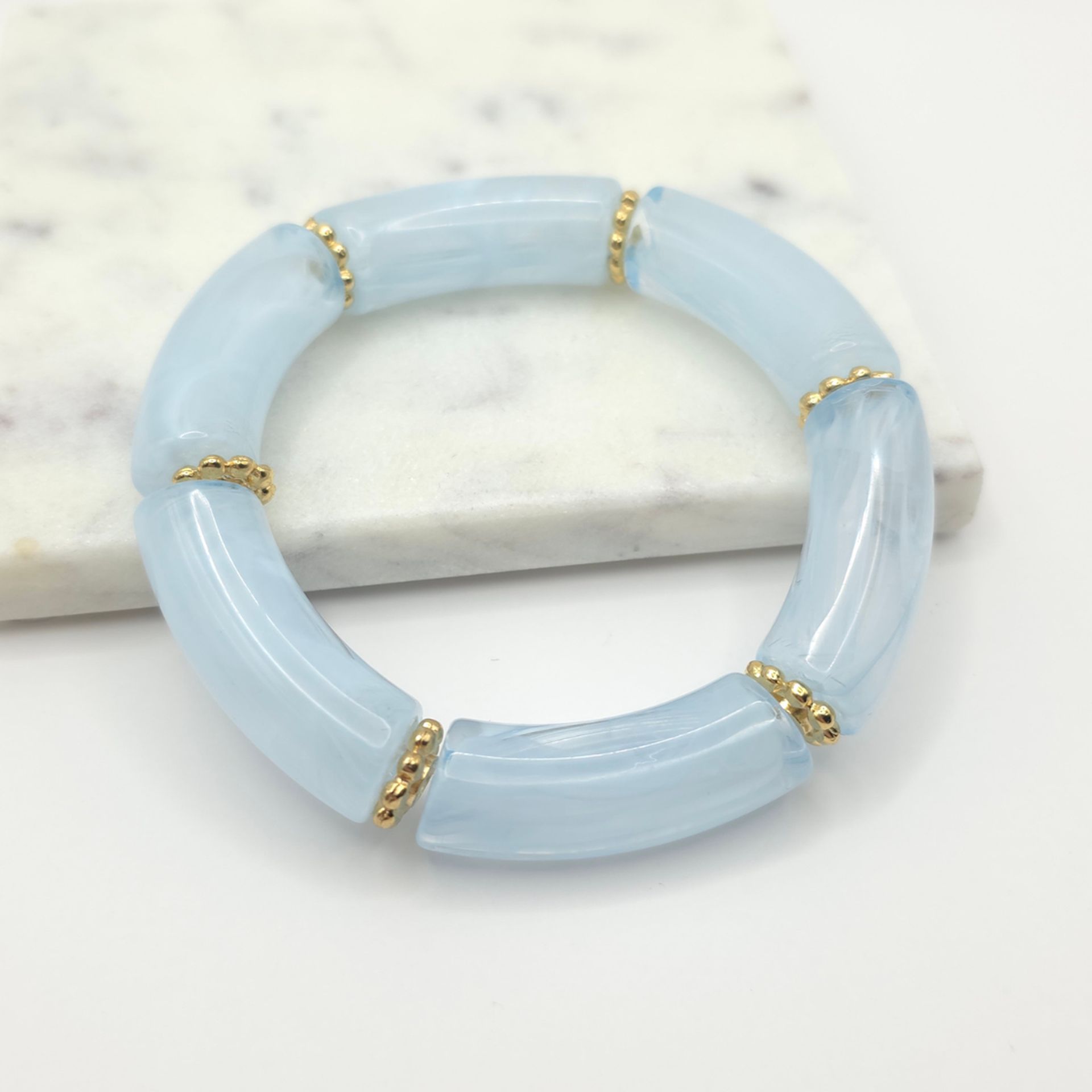 Bracelet perles tubes Alan