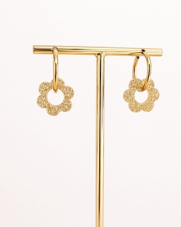 Boucles d'oreilles paillettes Fleur Rosalie