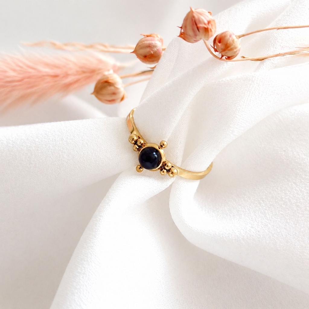 bague onyx noir Lolly