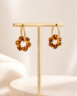 Boucles d’oreilles léopard Rosalie