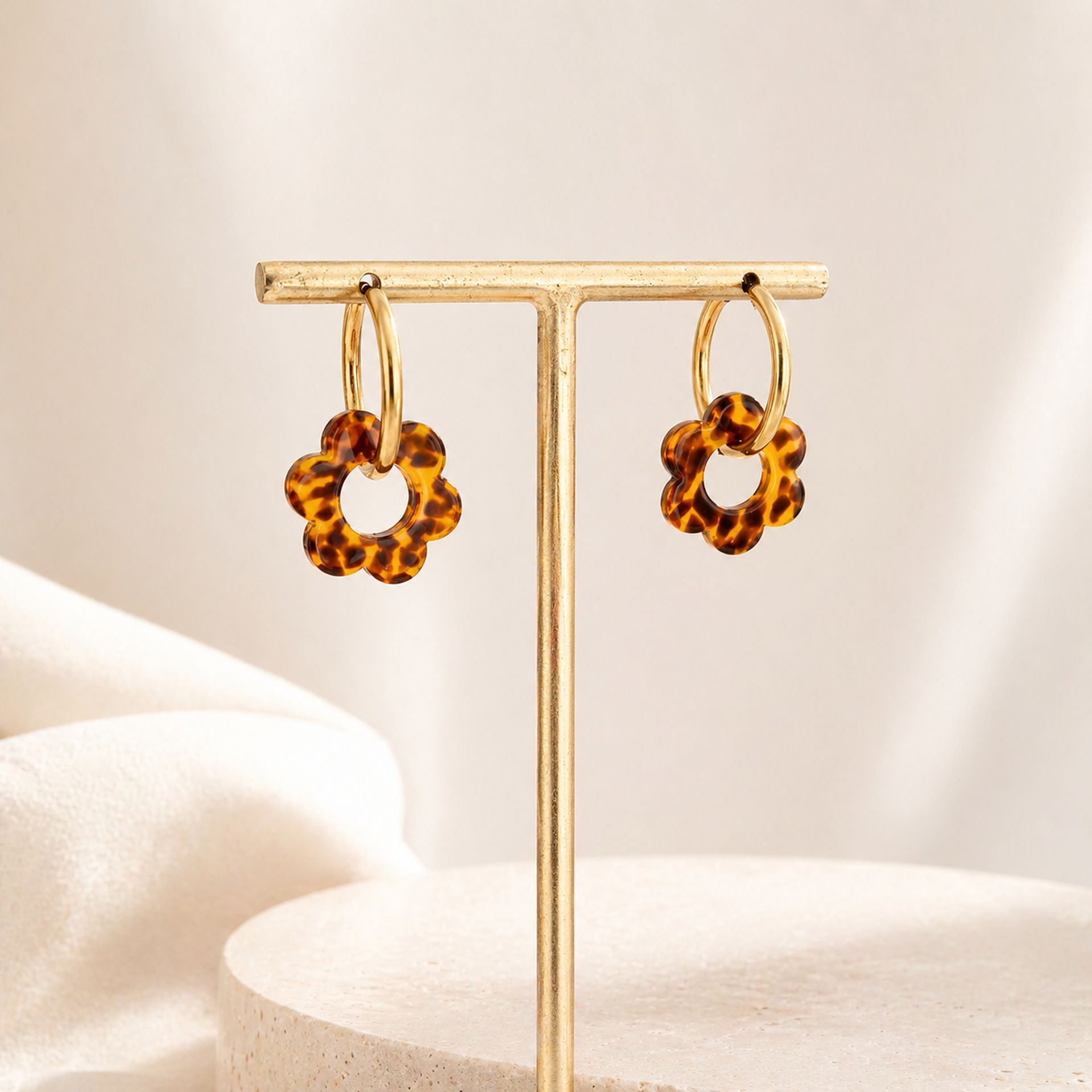 Boucles d’oreilles léopard Rosalie