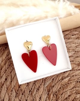 boucles d'oreilles cœur Romy