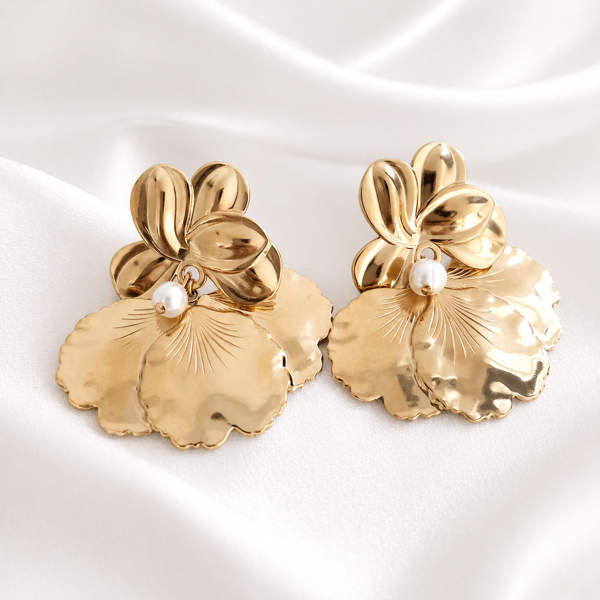 boucles d'oreilles fleur Moana