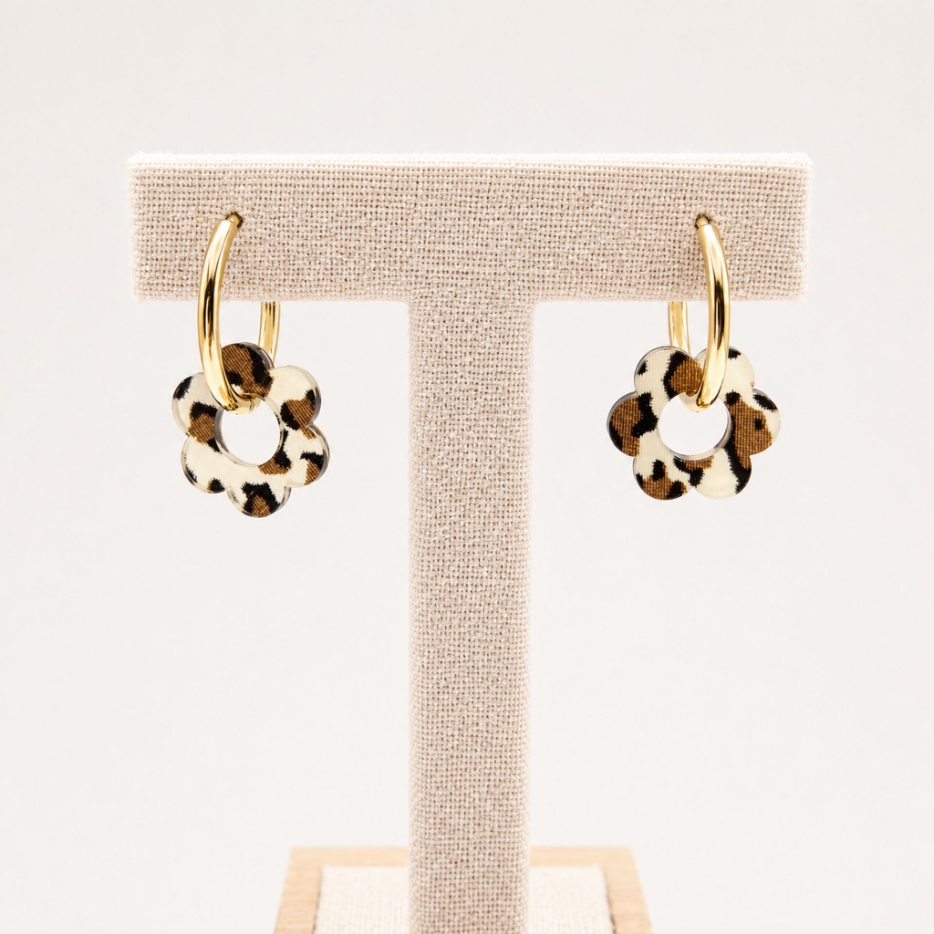 Boucles d’oreilles Guépard Rosalie