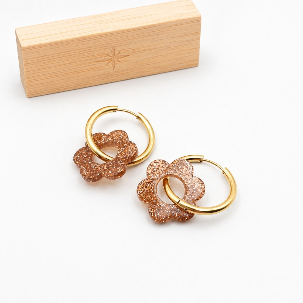 Boucles d’oreilles PailletéBronze Rosalie