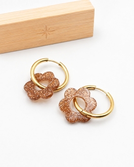 Boucles d’oreilles PailletéBronze Rosalie