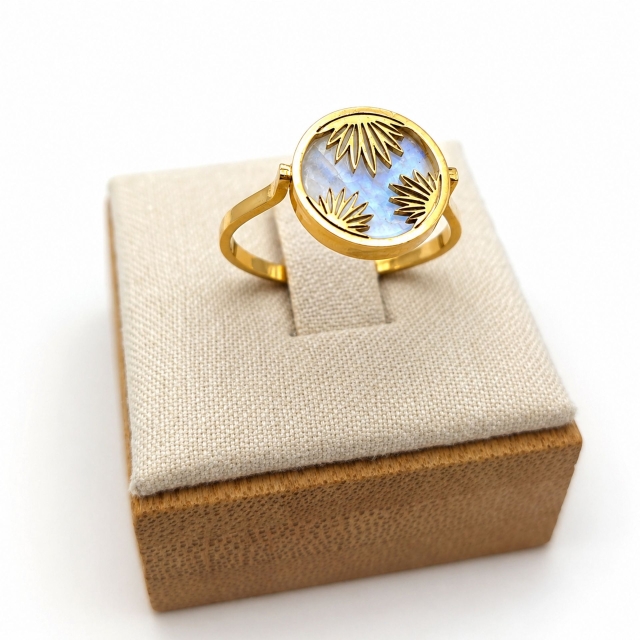 Bague pierre de lune Hanna