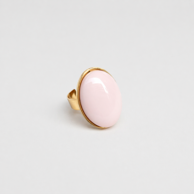 Bague rose pastel Aurélia