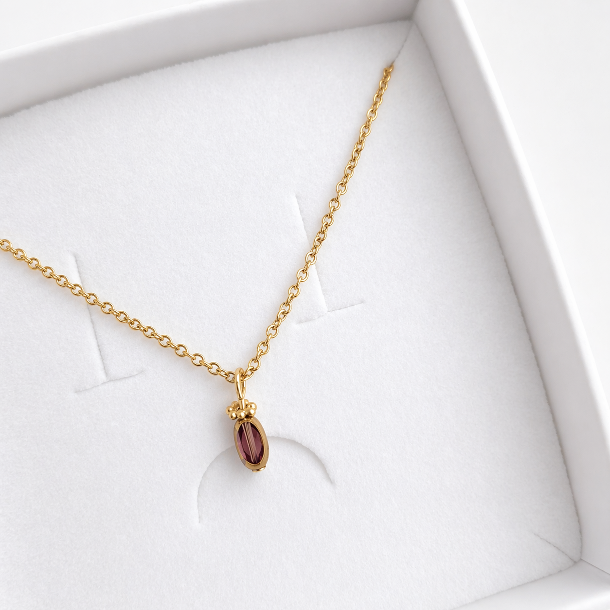 Collier Perle Améthyste Célestine