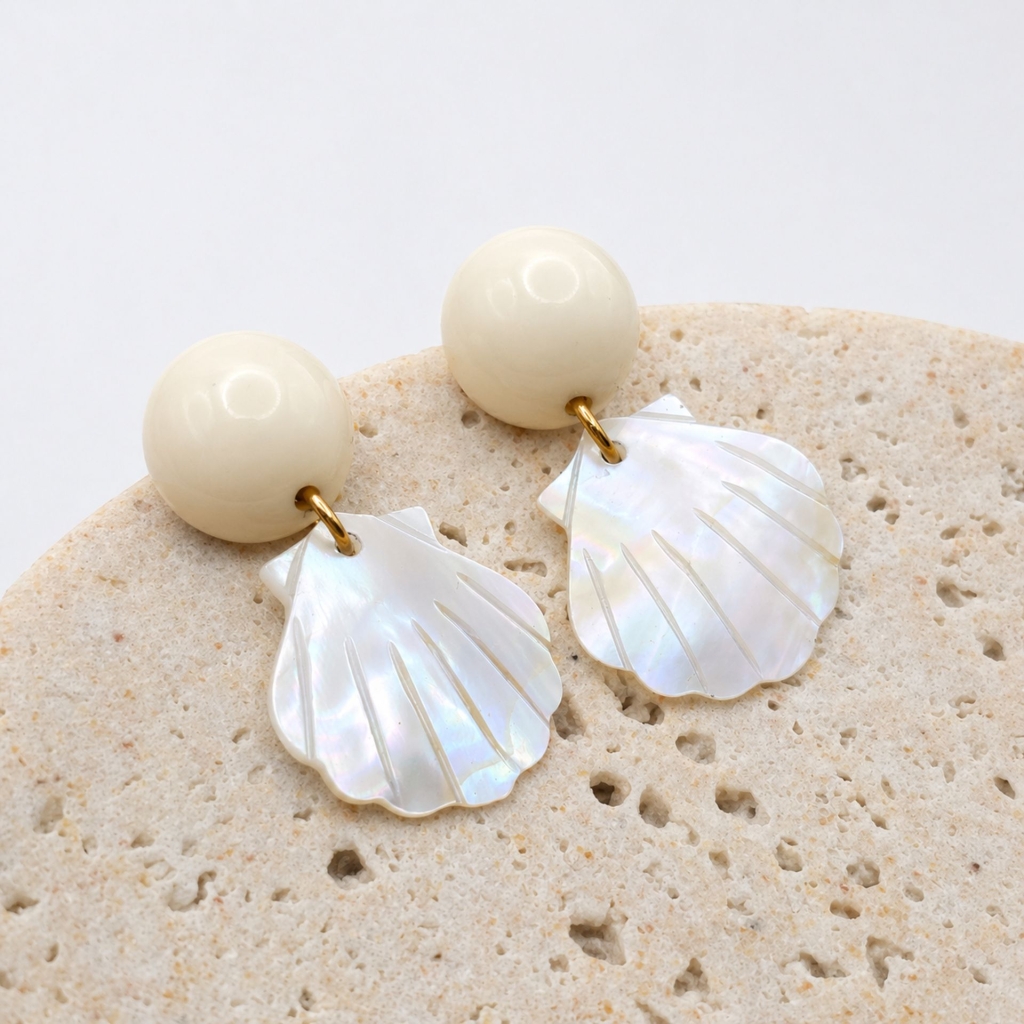Boucles d’oreilles coquillage Séréna