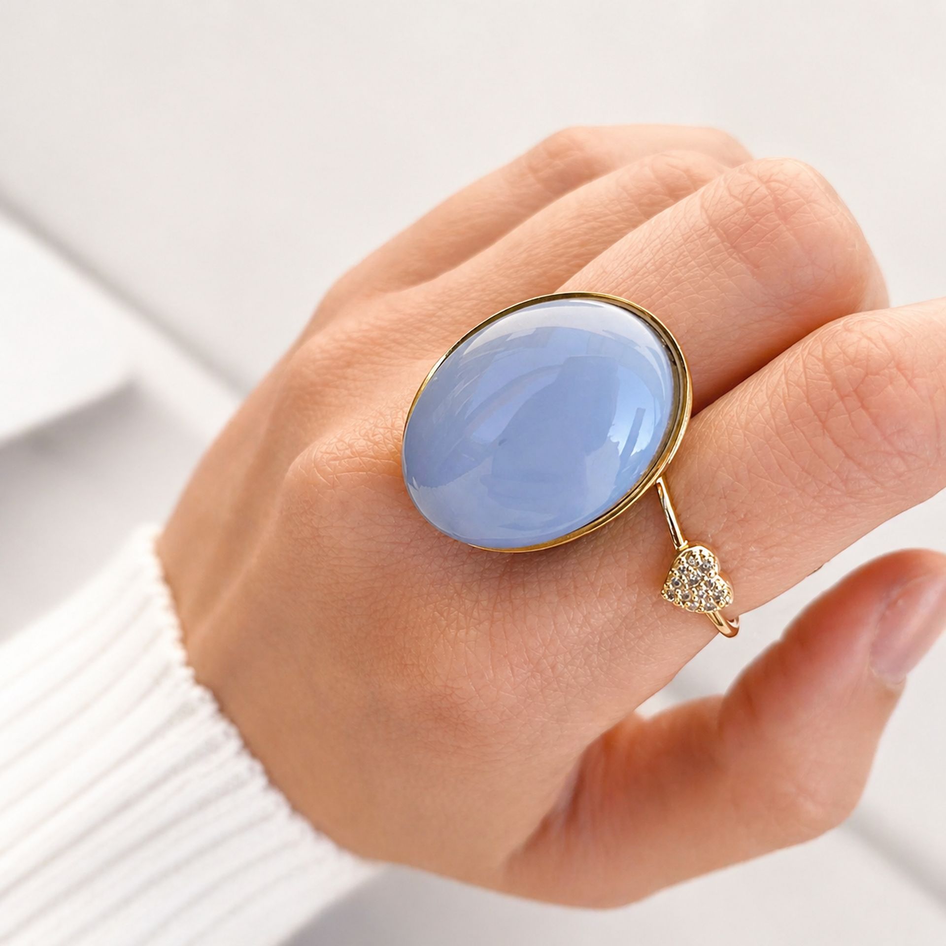 Bague bleue Aurélia