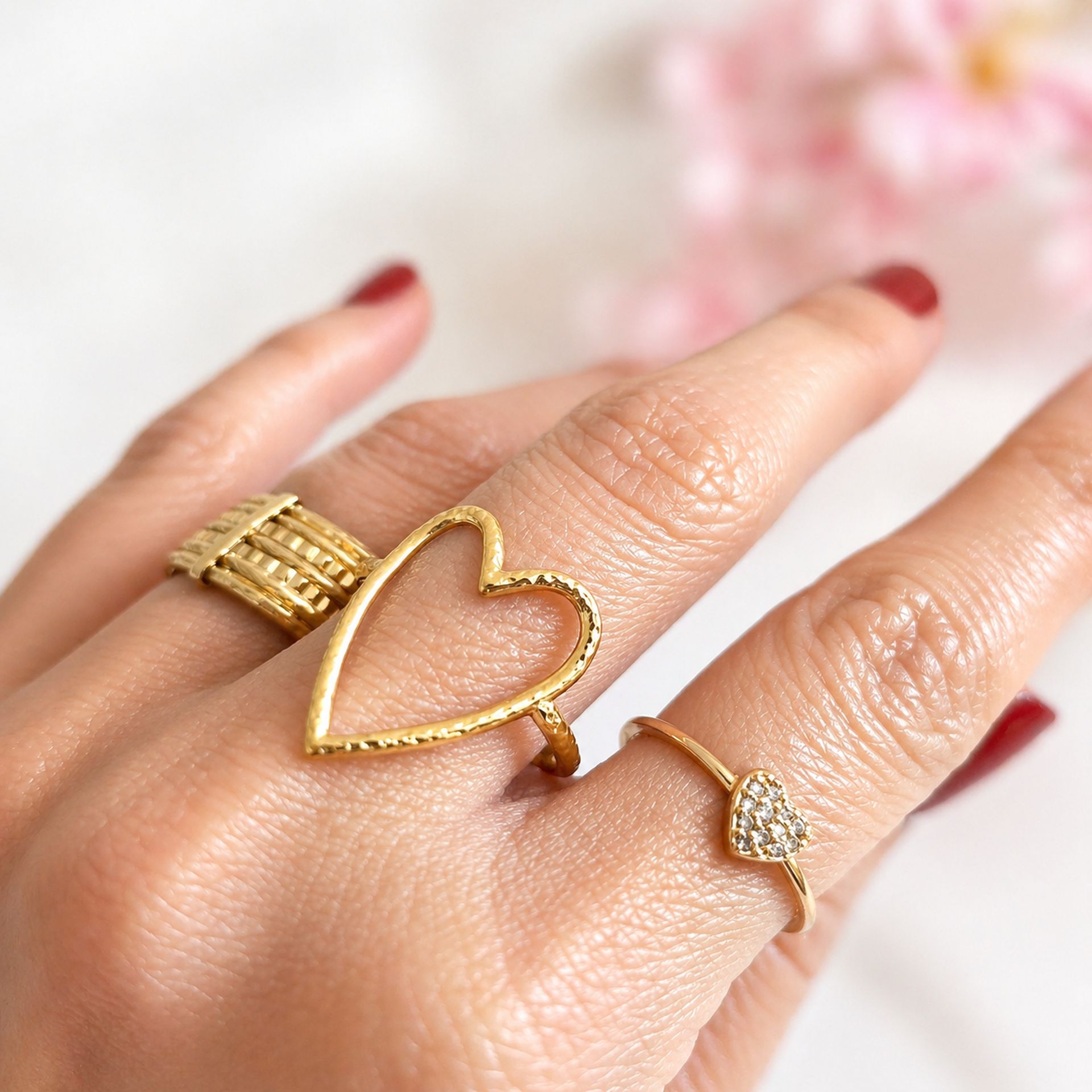 bague cœur Élia