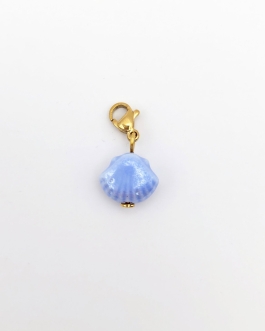 Clips coquillage bleu