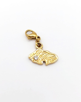 Clips coquillage cristal