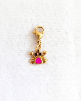 Clips crabe rose