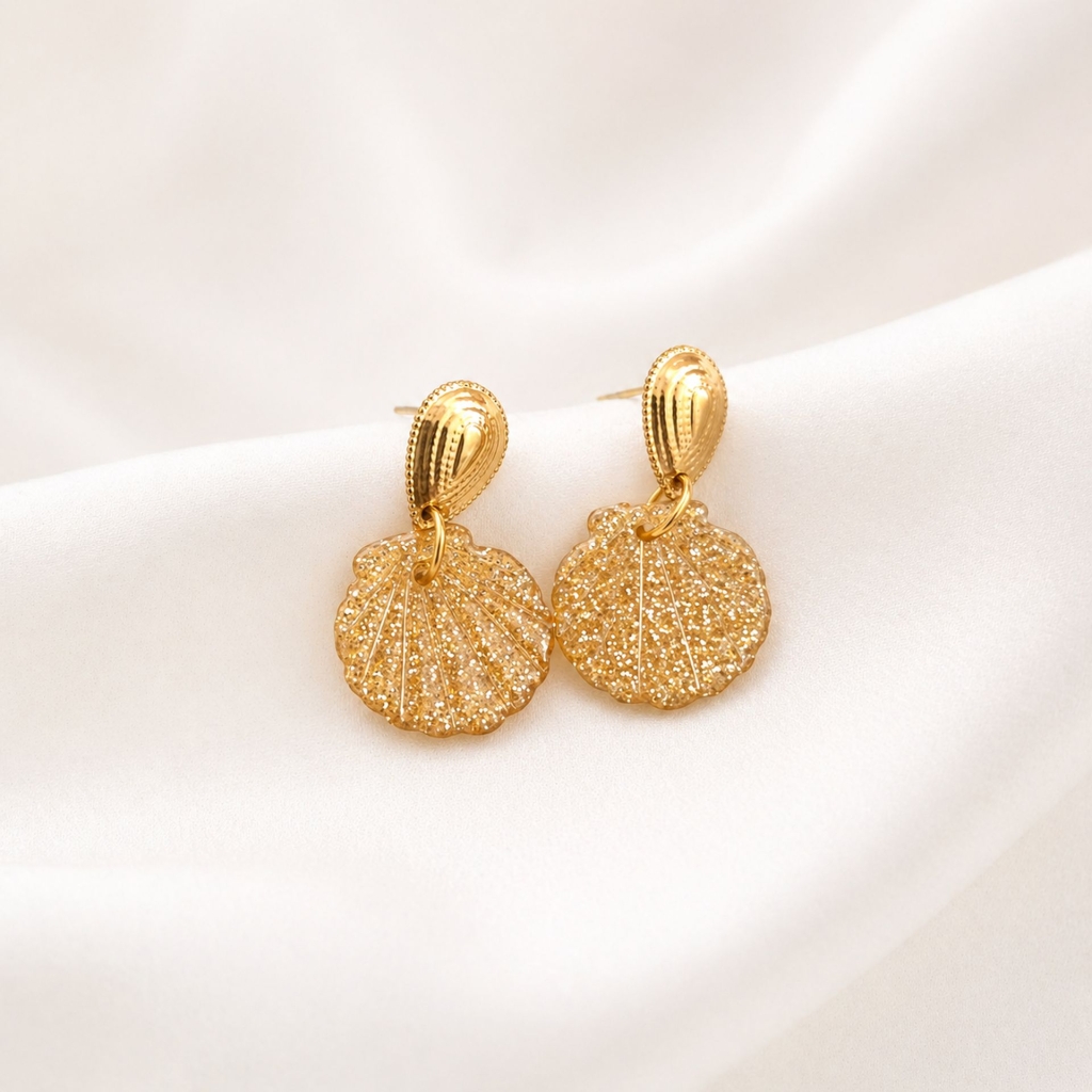boucles d’oreilles Eléa dorées