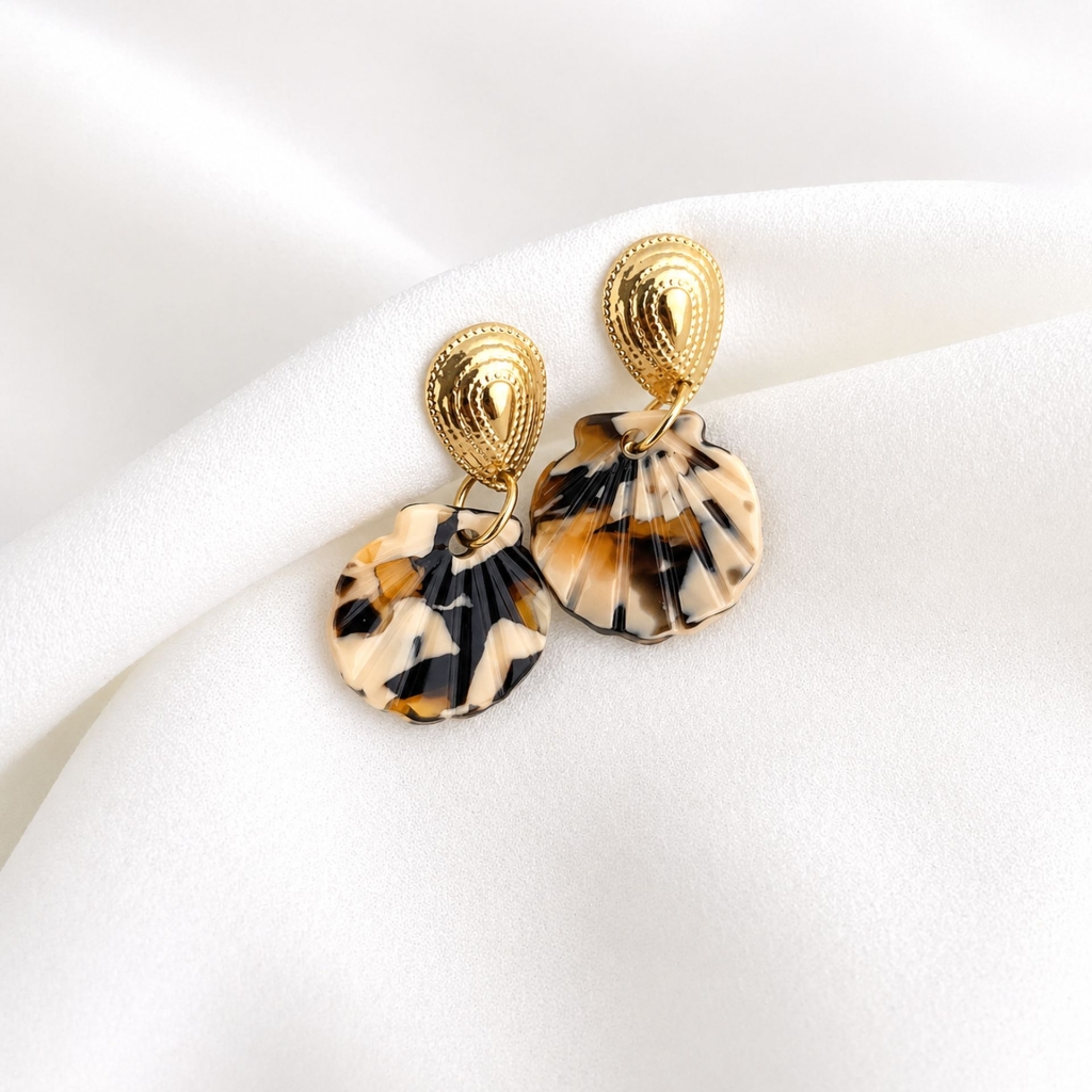 boucles d’oreilles Eléa écailletortue