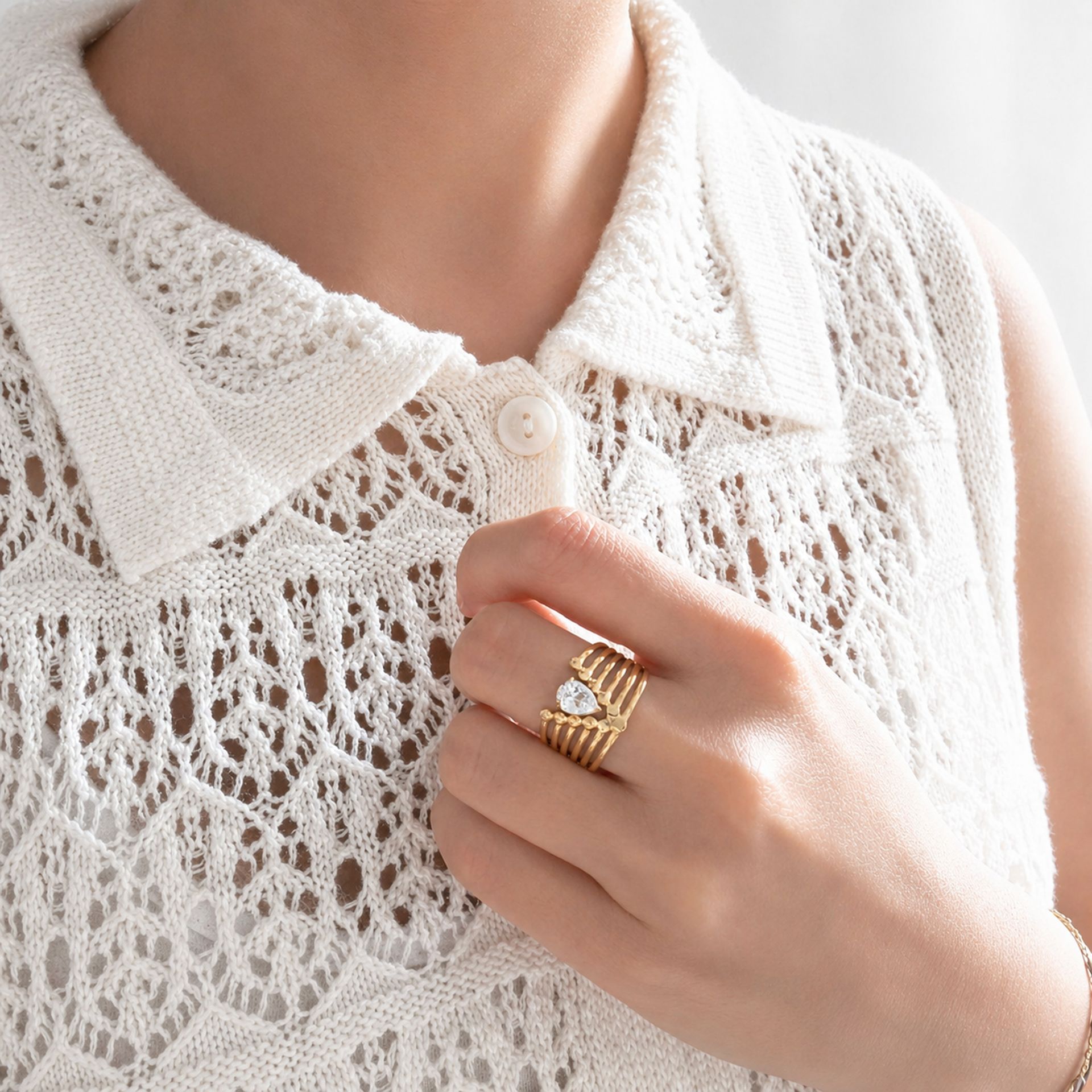 Bague zircon Bélise