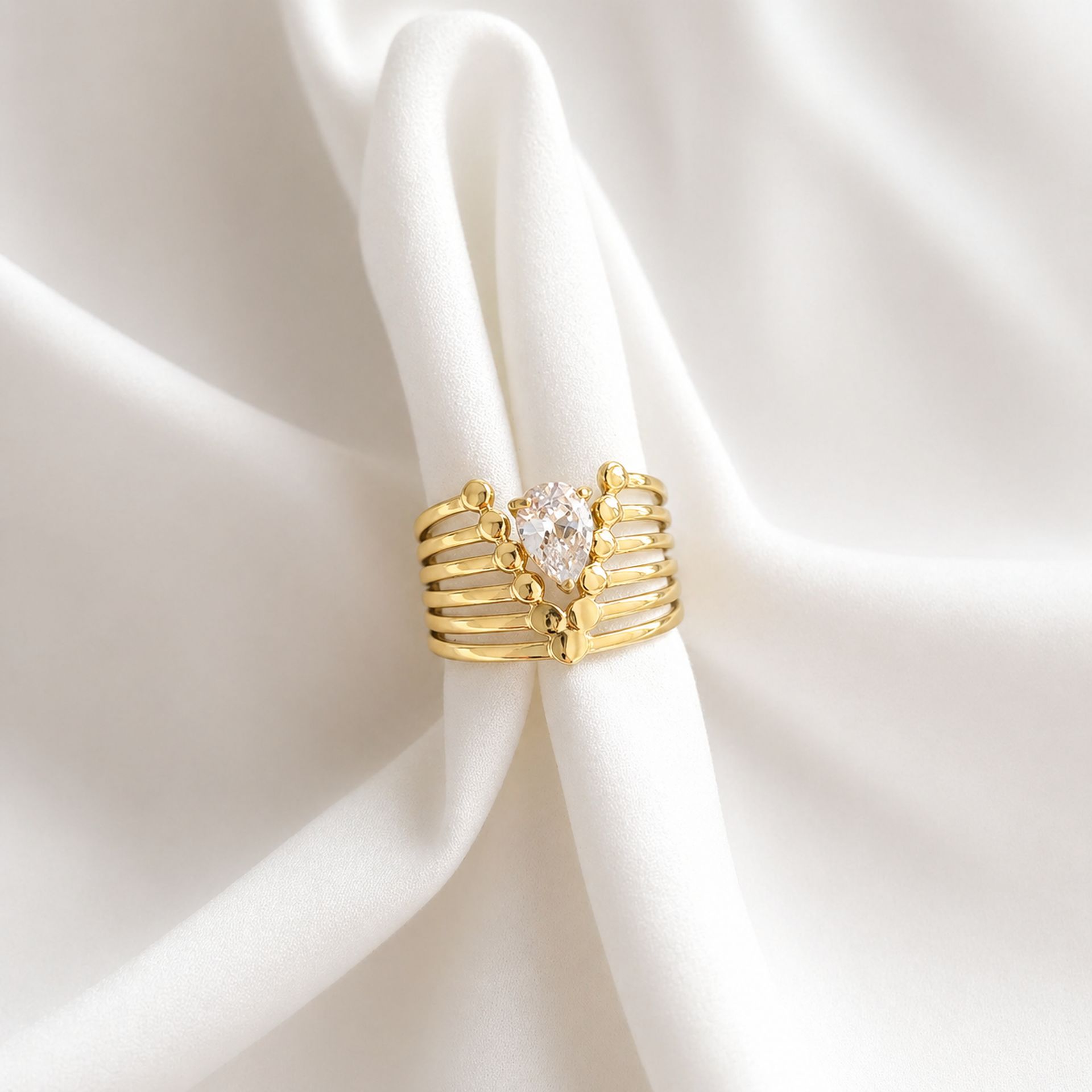 Bague zircon Bélise
