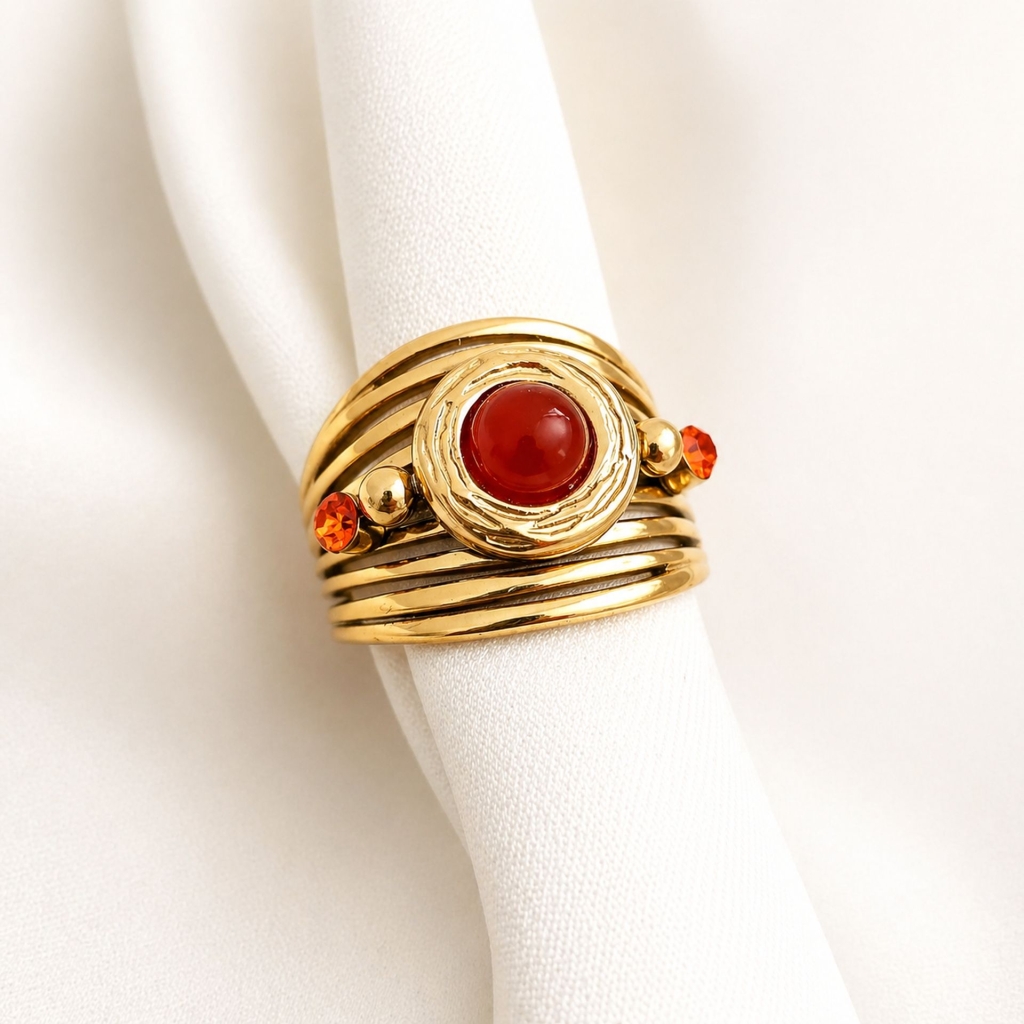 Bague cornaline Noélia