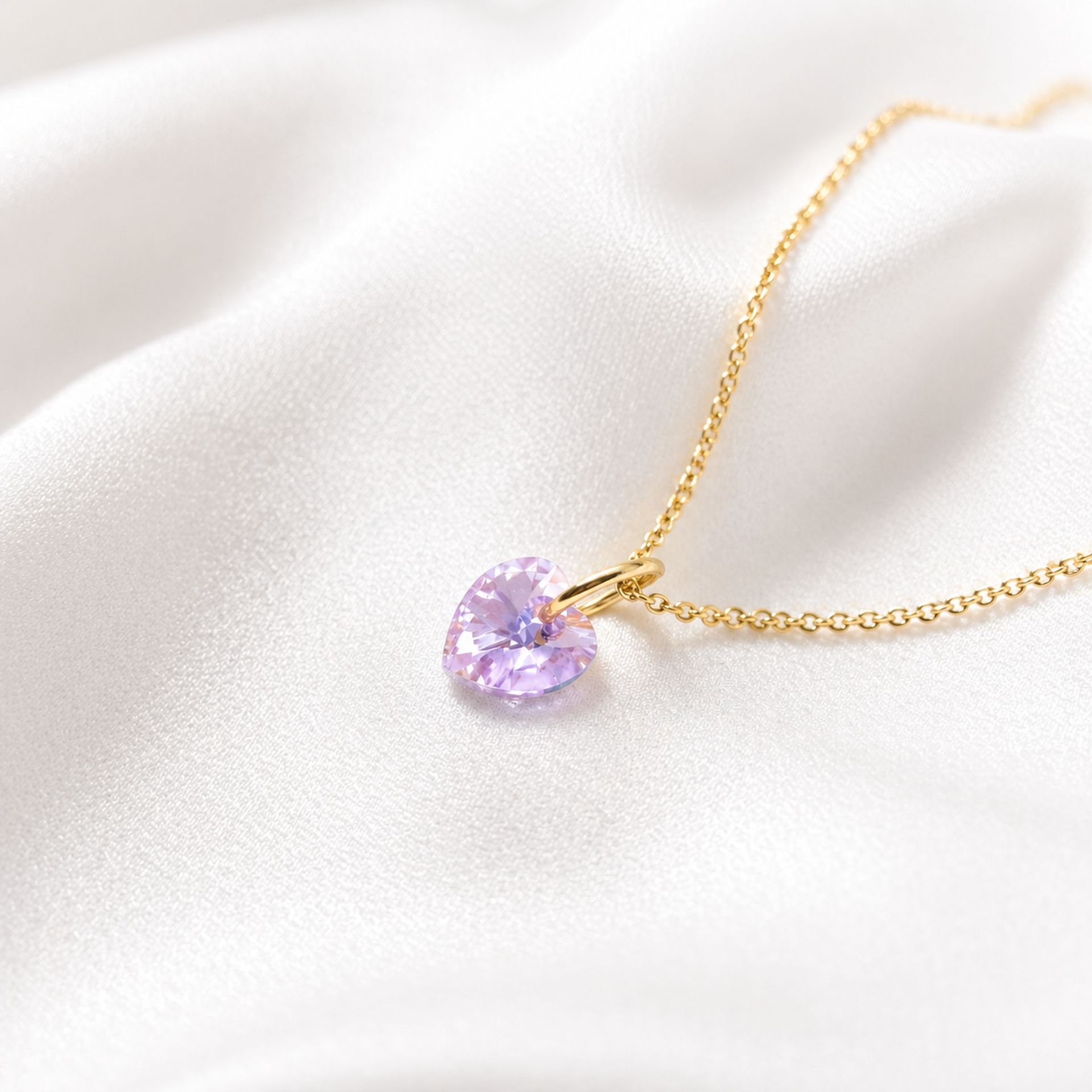 Collier cœur cristal Liloo