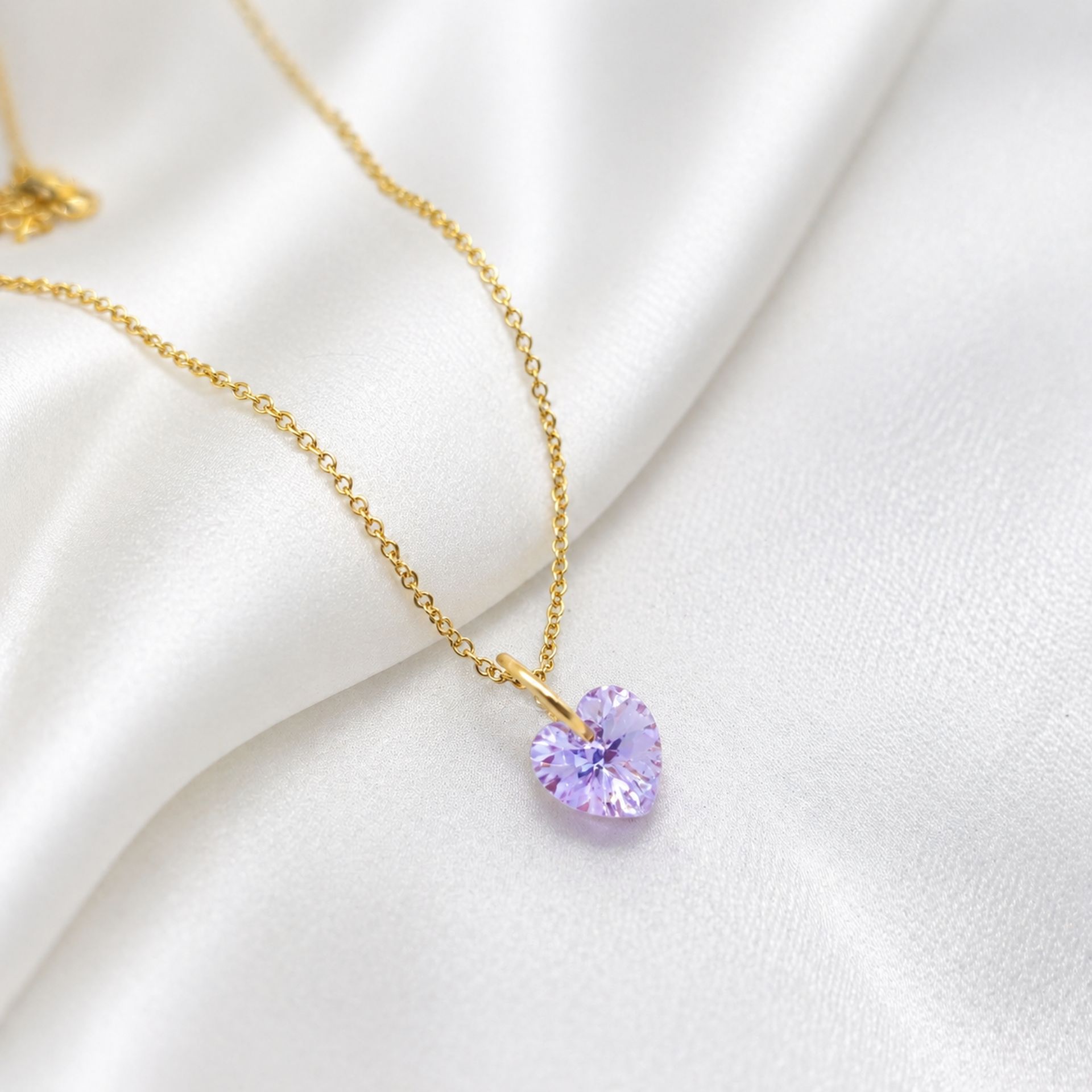 Collier cœur cristal Liloo