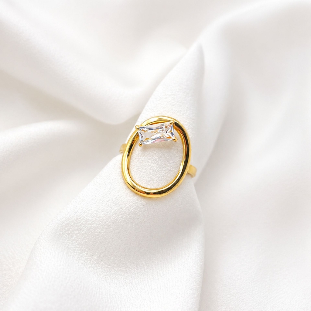 Bague cercle cristal Malou