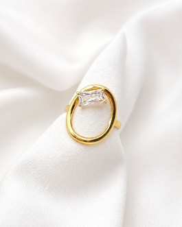 Bague cercle cristal Malou