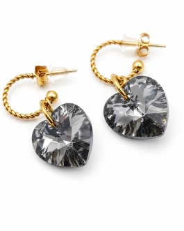 Boucles d'oreilles Gris nuit Rumi