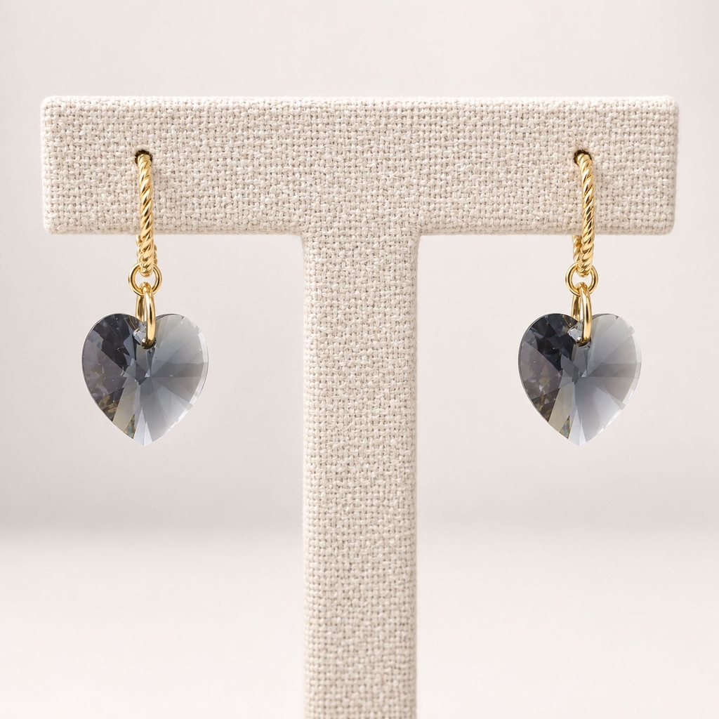 Boucles d'oreilles fumée Rumi