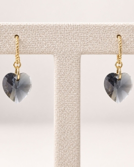 Boucles d'oreilles fumée Rumi