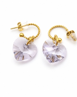 Boucles d'oreilles mauve Rumi