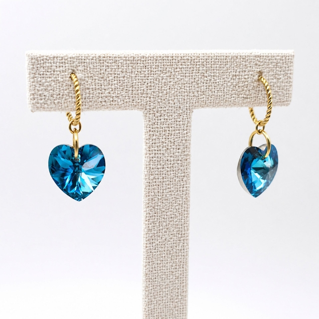 Boucles d'oreilles bleuclair Rumi