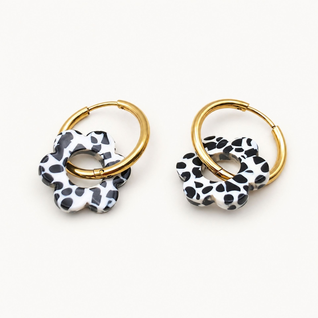 Boucles d’oreilles tachesNoires Rosalie