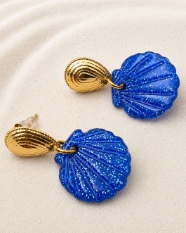 boucles d’oreilles Eléa bleuFoncé