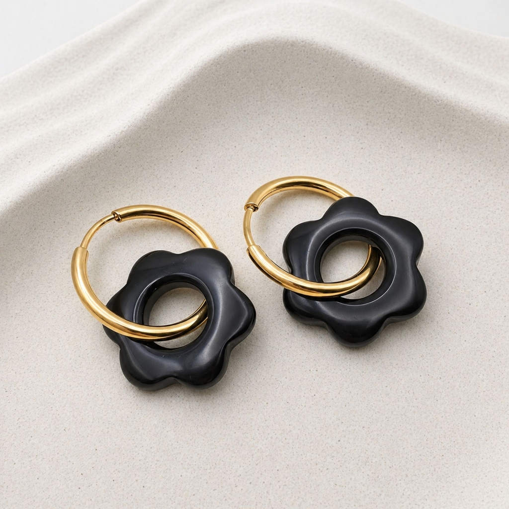 Boucles d’oreilles Agate Rosalie