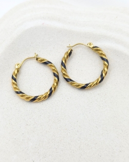Boucles d'oreilles créoles Justine
