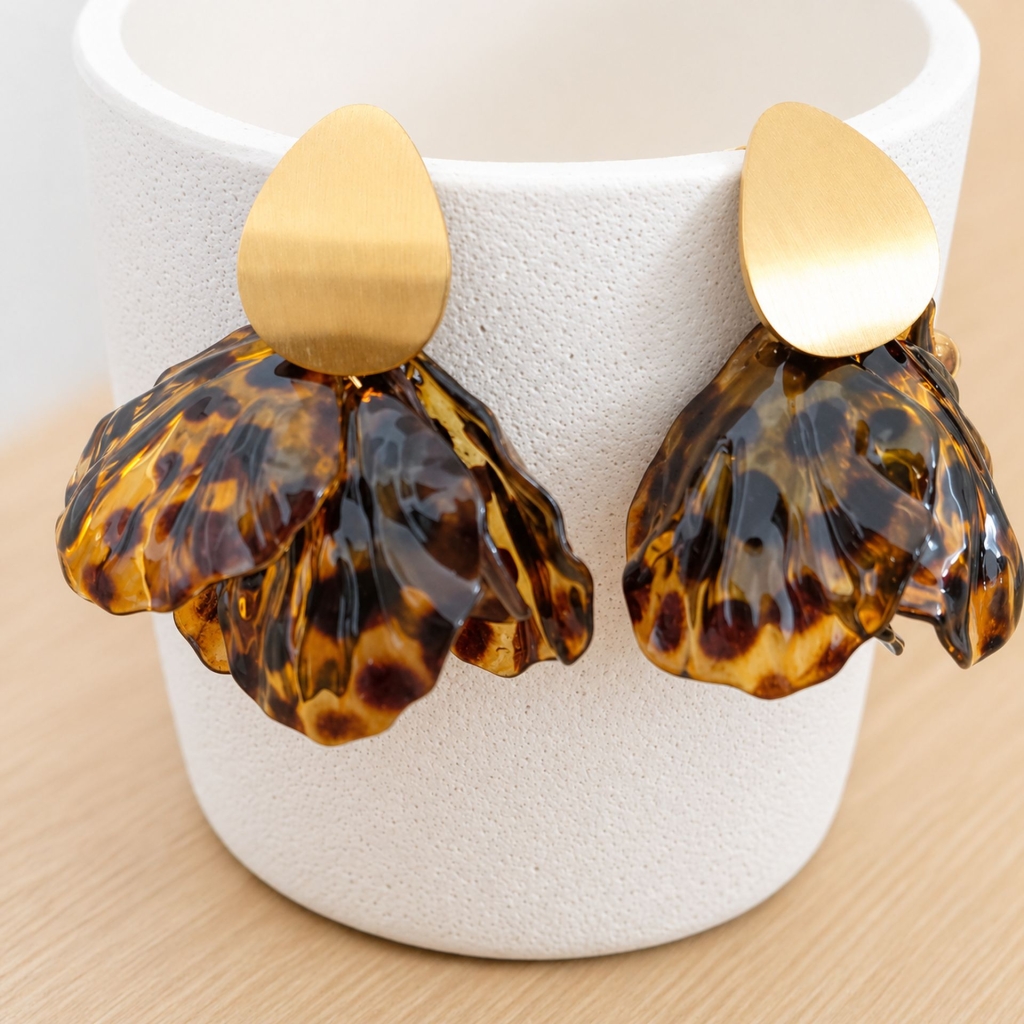 Boucles d’oreilles pétales Sydney2