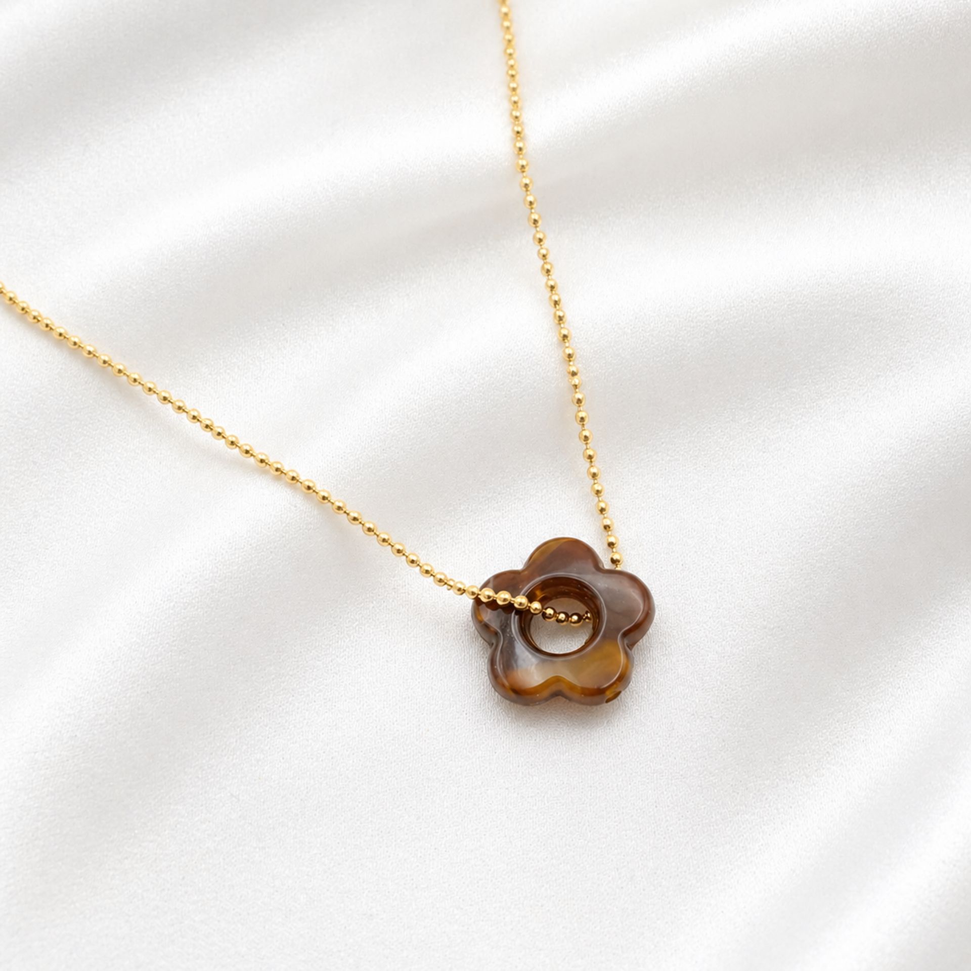 Collier marron Rosalie