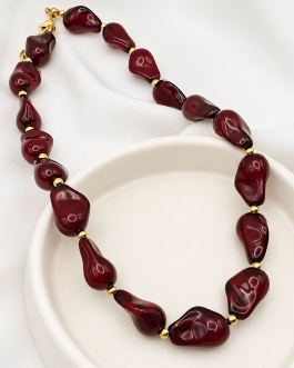 Collier perles Clem