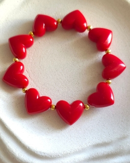 Bracelet Amor rouge