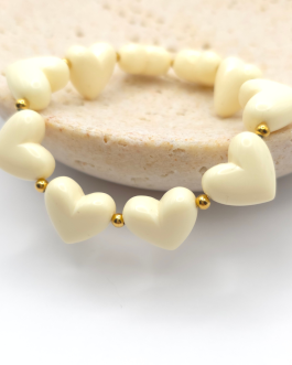 Bracelet Amor crème