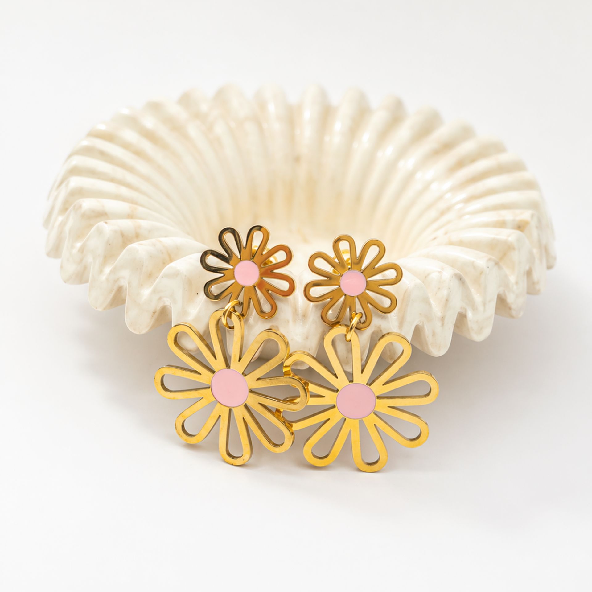 Boucles d’oreilles fleurs Lioré (regroupement commande Féeny )