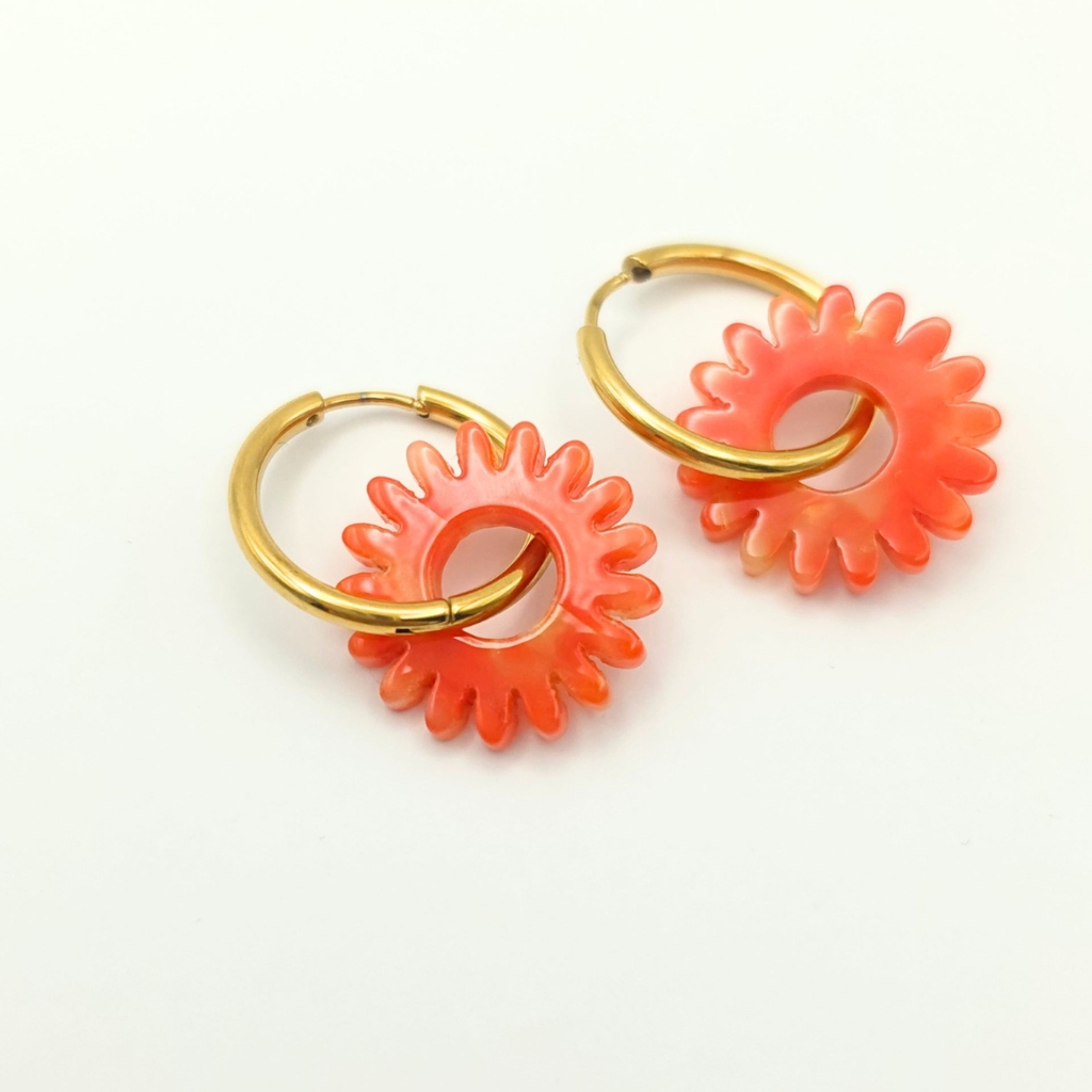 Rosalie soleil marbré orange
