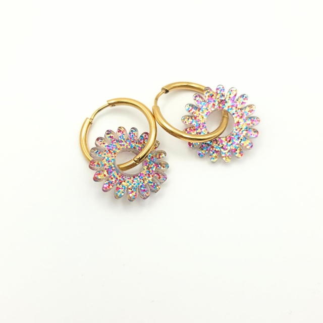 Rosalie soleil pailleté multicolor