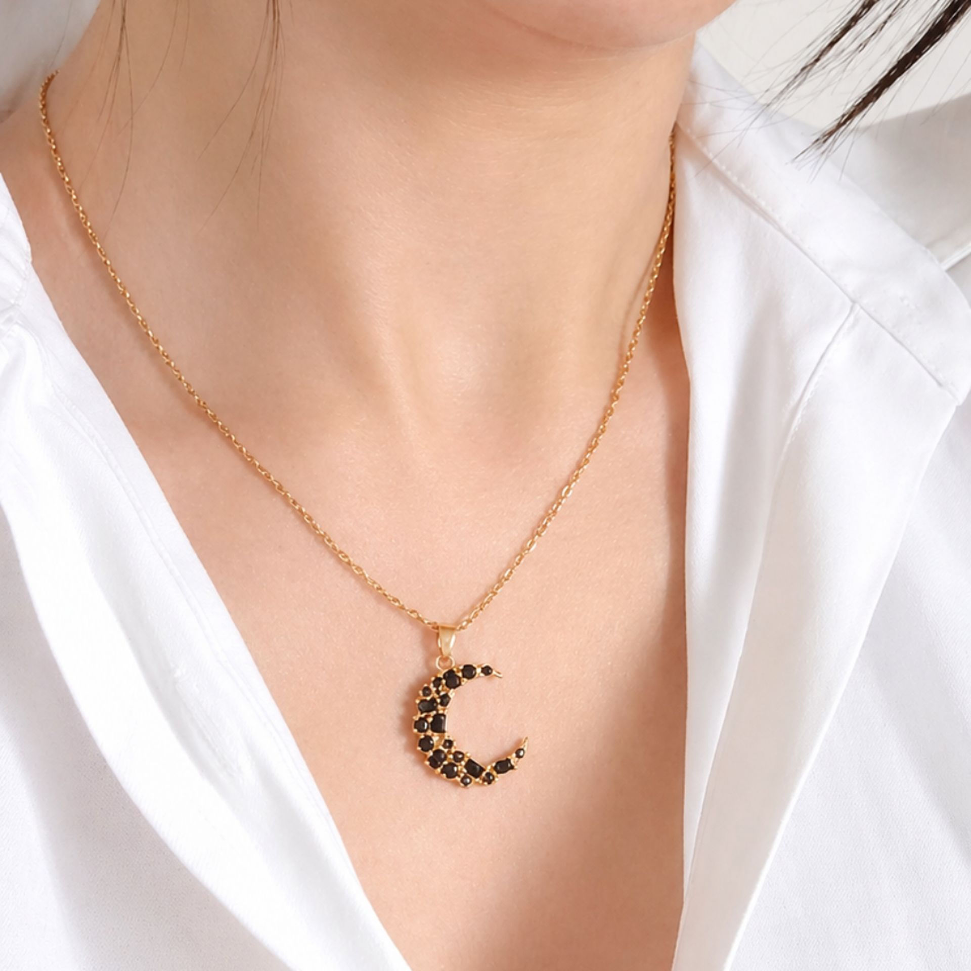 Collier Sélène lune