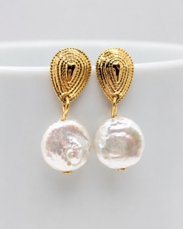 Boucles d’oreilles perle Léa