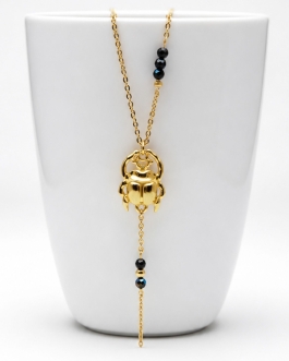 Collier scarabée Eris ( réservé biche )